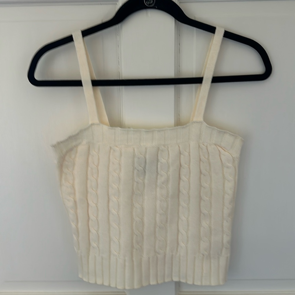 Anthropologie sweater crop top